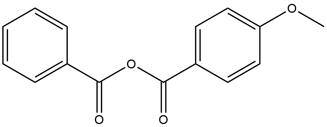 Benzoic acid, 4-methoxy-, anhydride with benzoic acid 구조식 이미지