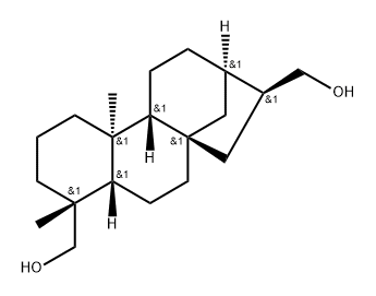 Kaurane-17,18-diol, (4α)- 구조식 이미지