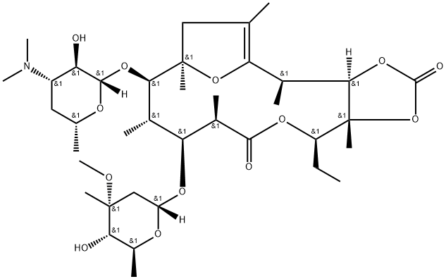 Erythromycin Impurity 9 구조식 이미지