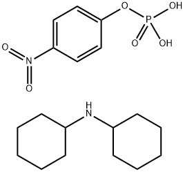 Phosphoric acid, mono(4-nitrophenyl) ester, compd. with N-cyclohexylcyclohexanamine (1:1) Structure