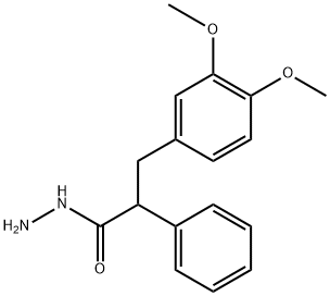 3,4-Dimethoxy-α-phenylhydrocinnamic acid hydrazide Structure