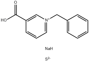 3-Carboxy-1-(phenylmethyl)-Pyridinium sulfide (2:1) disodium salt Structure