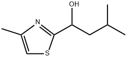 2-Thiazolemethanol, 4-methyl-α-(2-methylpropyl)- Structure