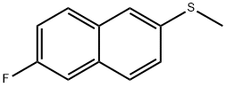 Naphthalene, 2-fluoro-6-(methylthio)- Structure