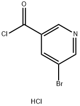 3-Pyridinecarbonyl chloride, 5-bromo-, hydrochloride (1:1) 구조식 이미지