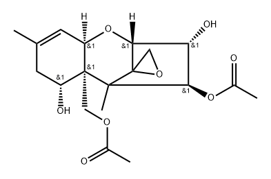 4β,15-Diacetoxy-12,13-epoxytrichothec-9-ene-3α,7α-diol Structure