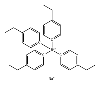 Borate(1-), tetrakis(4-ethylphenyl)-, sodiuM(9CI) Structure