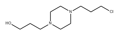 1-(3-hydroxypropyl)-4-(3-chloropropyl) piperazine Structure