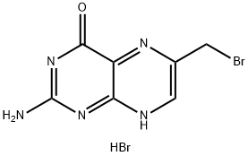 2-Amino-6-bromomethyl-4(1H)-pteridinone Hydrobromide Structure