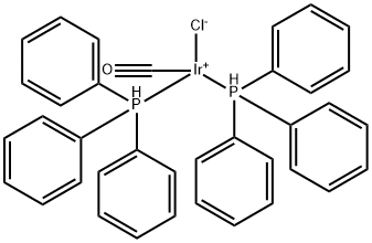 (SP-4-2)-Carbonylchlorobis(triphenylphosphine)iridium Structure