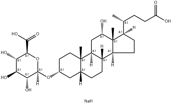 Deoxycholic Acid 3-O-β-D-Glucuronide Disodium Salt 구조식 이미지