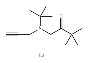 1-[{tert}-butyl(prop-2-yn-1-yl)amino]-3,3-dimethylbutan-2-one Structure