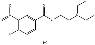 Benzoic acid,4-chloro-3-nitro-,2-(diethylamino)ethyl ester, hydrochloride (1:1) Structure