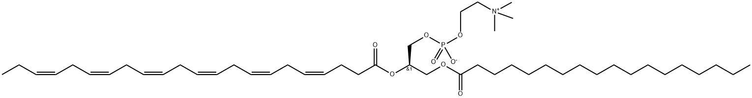 1-Stearoyl-2-docosahexaenoyl-sn-glycero-3-PC Structure