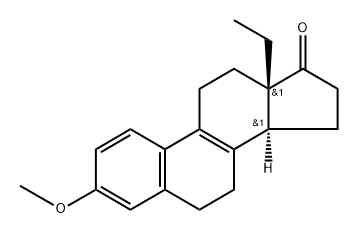 (±)-13-ethyl-3-methoxygona-1,3,5(10),8-tetraen-17-one Structure