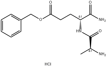  L-ALANYL-D-ISOGLUTAMIN-Γ-BENZYLESTER HYDROCHLORIDE, Structure