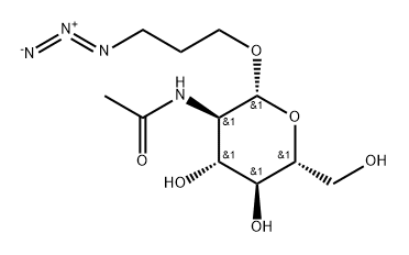 β-D-Glucopyranoside, 3-azidopropyl 2-(acetylamino)-2-deoxy- Structure