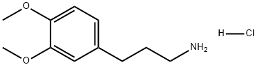 Benzenepropanamine, 3,4-dimethoxy-, hydrochloride (1:1) Structure