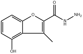 4-Hydroxy-3-methylbenzofuran-2-carbohydrazide Structure