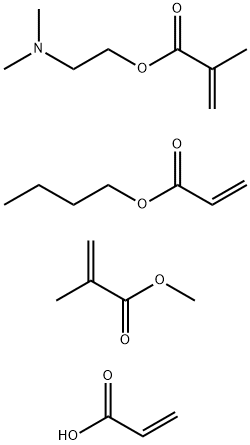 2-프로펜산,2-메틸-,2-(디메틸아미노)에틸에스테르,부틸2-프로페노에이트,메틸2-메틸-2-프로페노에이트및2-프로펜산과의중합체 구조식 이미지