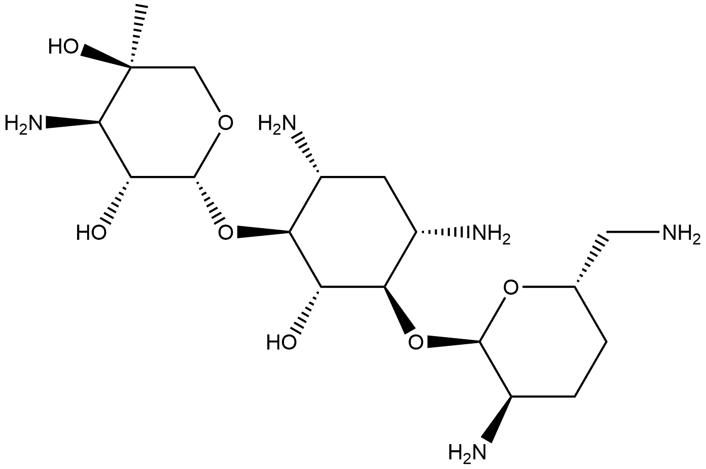 3''-N-demethyl gentamicin C1a Structure