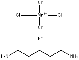 Manganate(2-), tetrachloro-, (T-4)-, hydrogen, compd. with 1,5-pentanediamine (1:2:1) Structure