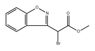 1,2-Benzisoxazole-3-acetic acid, α-bromo-, methyl ester Structure