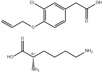 L-Lysine, mono[3-chloro-4-(2-propenyloxy)benzeneacetate] (9CI) Structure