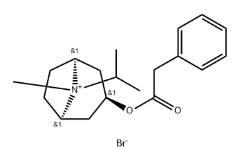 8-Azoniabicyclo[3.2.1]octane, 8-methyl-8-(1-methylethyl)-3-[(phenylacetyl)oxy]-, bromide, (endo,syn)- (9CI) 구조식 이미지