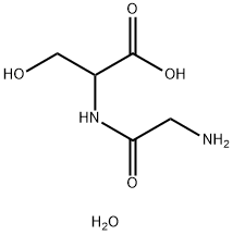 Glycyl-dl-serine hydrate Structure