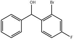 (2-bromo-4-fluorophenyl)(phenyl)methanol Structure