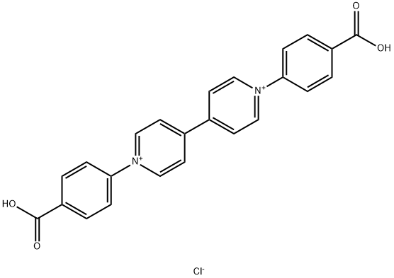 4,4'-Bipyridinium, 1,1'-bis(4-carboxyphenyl)-, chloride (1:2) Structure