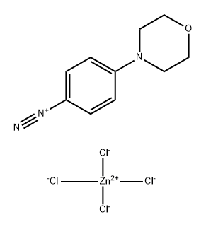 4-(morpholin-4-yl)benzenediazonium tetrachlorozincate (2:1)  Structure