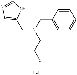 1H-Imidazole-4-Methanamine,N-(2-Chloroethyl)-N-(Phenylmethyl)-,dihydrochloride 구조식 이미지
