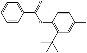 Phenol, 2-(1,1-dimethylethyl)-4-methyl-, 1-benzoate Structure