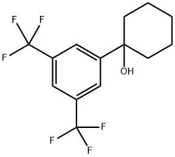 1-(3,5-bis(trifluoromethyl)phenyl)cyclohexanol Structure