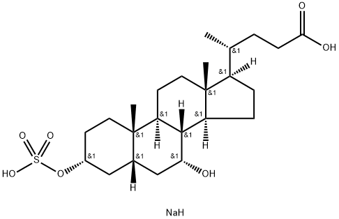 (3α,5β,7α)-7-Hydroxy-3-(sulfooxy)-cholan-24-oic Acid DisodiuM Salt Structure