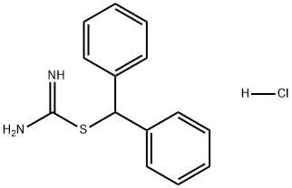 Carbamimidothioic acid, diphenylmethyl ester, hydrochloride (1:1) Structure