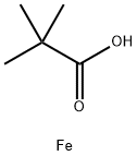 Propanoic acid, 2,2-dimethyl-, iron(2+) salt (2:1) Structure