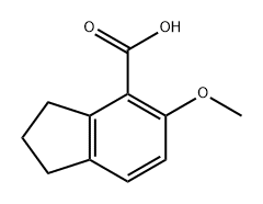 5-Methoxy-2,3-dihydro-1H-indene-4-carboxylic?acid Structure