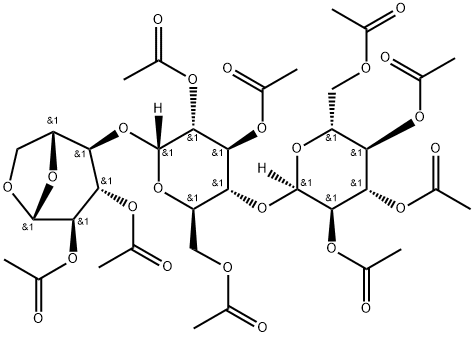 1,6-Anhydro-β-D-maltotriose nonaacetate Structure