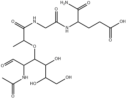 N-acetyl-demethylmuramyl-alanyl-isoglutamine 구조식 이미지
