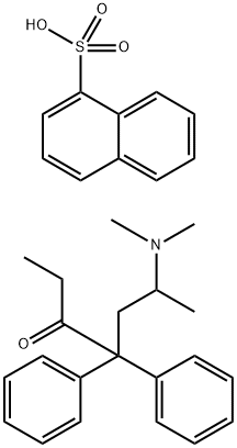 Methadone α-naphtalenesulfonate 구조식 이미지