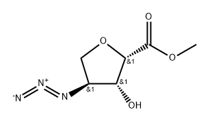 2,5-Anhydro-4-azido-4-deoxy-L-xylonic acid methyl ester Structure