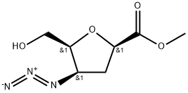 D-xylo-Hexonic acid, 2,5-anhydro-4-azido-3,4-dideoxy-, methyl ester Structure