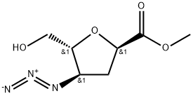 L-arabino-Hexonic acid, 2,5-anhydro-4-azido-3,4-dideoxy-, methyl ester 구조식 이미지