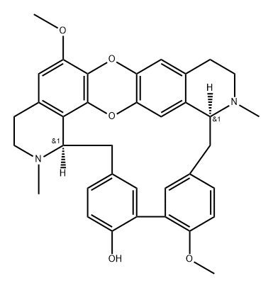 2H,16H-22,26-Epoxy-1,24-etheno-6,10:11,15-dimethenopyrido[2',3':17,18]oxacycloeicosino[2,3,4-ij]isoquinolin-12-ol, 3,4,4a,5,16a,17,18,19-octahydro-9,21-dimethoxy-4,17-dimethyl-, (4aS,16aR)- Structure