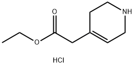 Ethyl 2-(1,2,3,6-tetrahydropyridin-4-yl)acetate hydrochloride Structure