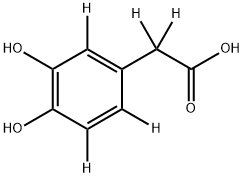 3,4‐DIHYDROXYPHENYL‐D3‐ACETIC‐2,2‐D2 ACID Structure