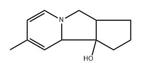 1H-Cyclopent[a]indolizin-9b(9aH)-ol,2,3,3a,4-tetrahydro-8-methyl-,radicalion(1+),(3aR,9aS,9bS)-rel-(9CI) Structure